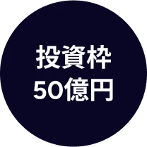 投資枠50億円